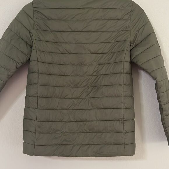 Lands End Kids Olive Puffer Jacket - Picture 4 of 8